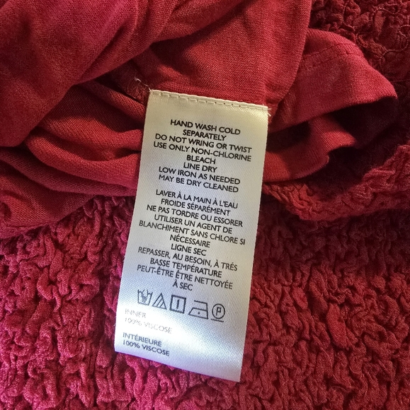 Anthropologie Ruffle Trim Textured Midi Dress Medium NWT - Picture 6 of 6